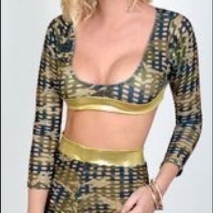 Golden Shade Short Set